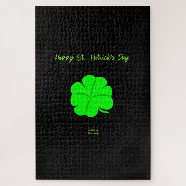 Happy St.  Patrick's Day Puzzle 20" X 30" (Vertical)