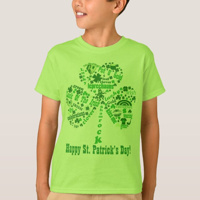 Happy St. Patrick's Day Quotes T-Shirt (Front)