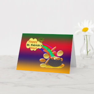 Happy St. Patrick's Day Rainbow Card