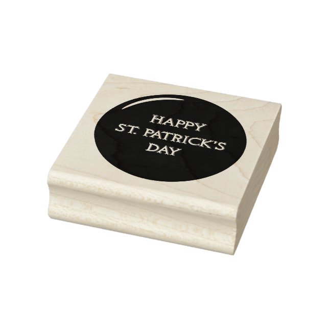 Happy St Patrick's Day Rubber Stamp (Stamp)