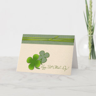 Happy St. Patrick's Day. Shamrock  Card