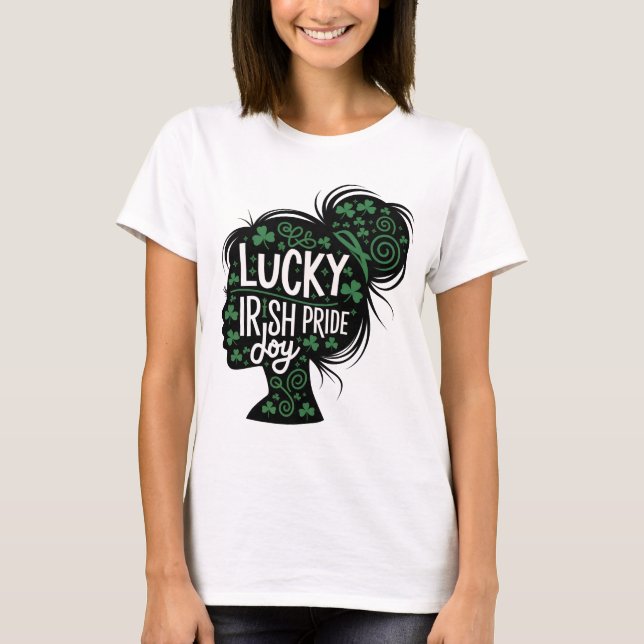 Happy St. Patricks Day Shamrock Irish Saint Patric T-Shirt (Front)