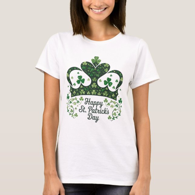 Happy St. Patricks Day Shamrock Irish Saint Patric T-Shirt (Front)