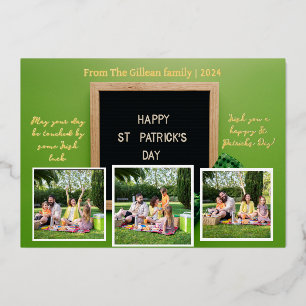 Happy St. patrick's day Shamrocks family 3 photo