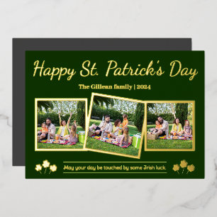 Happy St. patrick's day Shamrocks family 3 photo