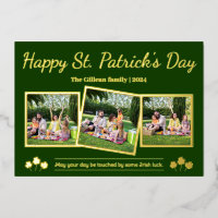 Happy St. patrick's day Shamrocks family 3 photo