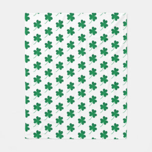 Happy St. Patrick's Day Shamrocks Throw Blanket