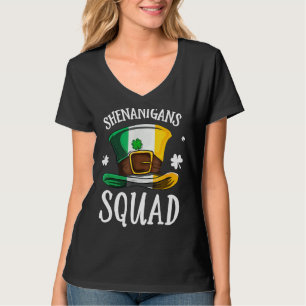 Happy St Patrick's Day Shenanigans Squad Hat Irela T-Shirt