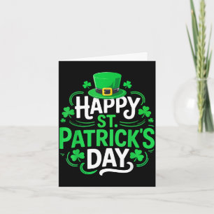 Happy st patrick's day shirt funny irish men women card