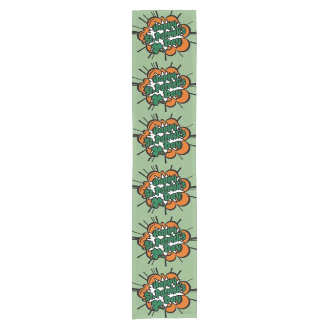 Happy St. Patrick's Day Short Table Runner (Front)