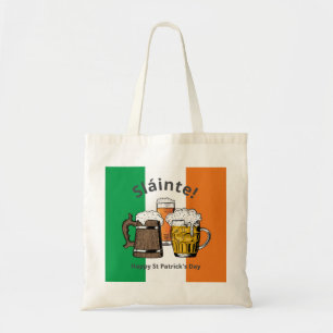 HAPPY ST PATRICK'S DAY Sláinte Beers Tote Bag