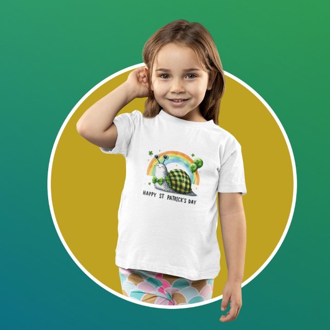 Happy St. Patrick's Day Snail Toddler T-Shirt (Creator Uploaded)