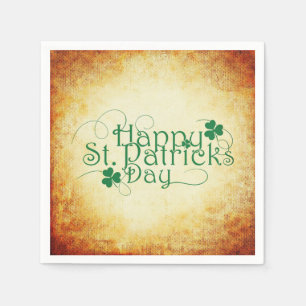 Happy St. Patrick's Day Square Napkin