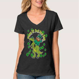 Happy St Patricks Day St Patrex Rex Leprechaun C T-Shirt