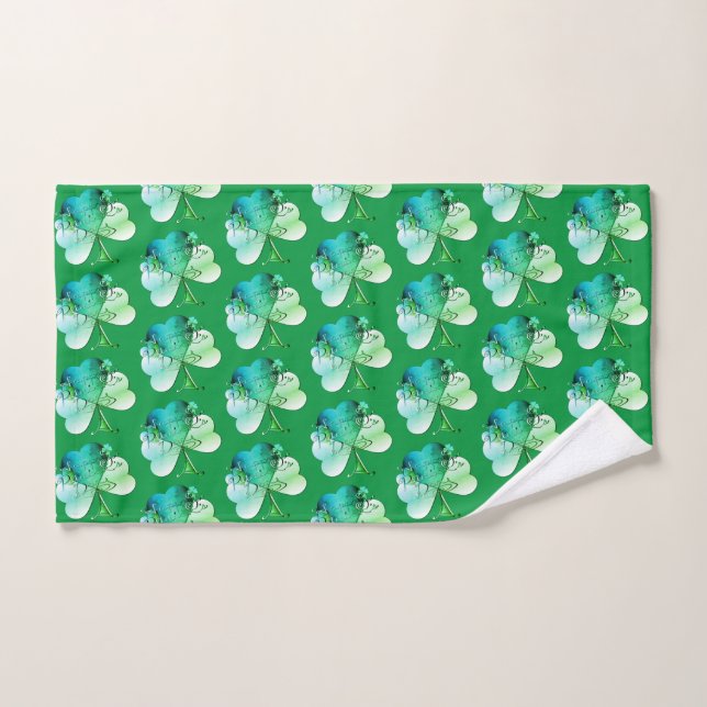 "Happy St. Patrick's Day" Tea Towel (Hand Towel)
