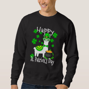 Happy St Patrick's Day Three Gnome Irish Shamrock  Sweatshirt