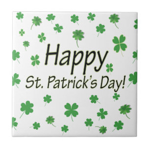 Happy St Patricks Day Tile