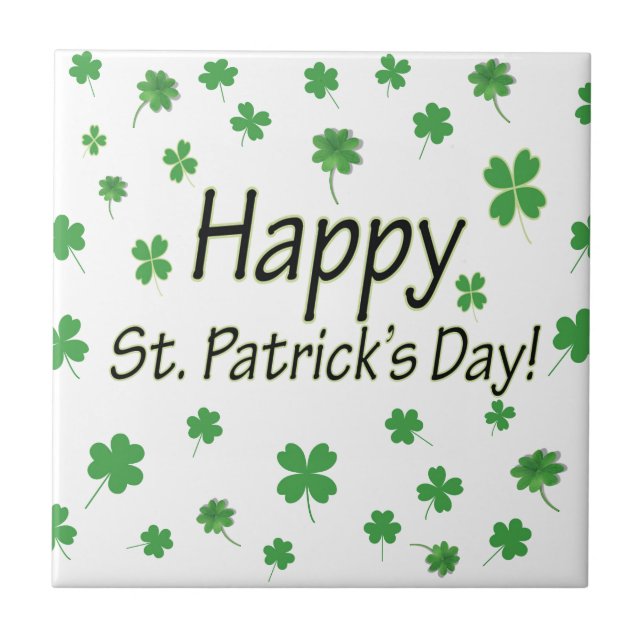 Happy St Patricks Day Tile (Front)