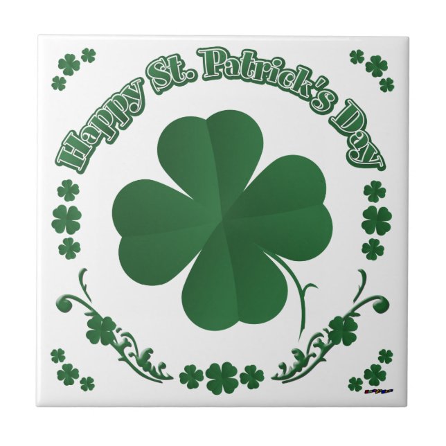 Happy St. Patrick's Day Tile (Front)