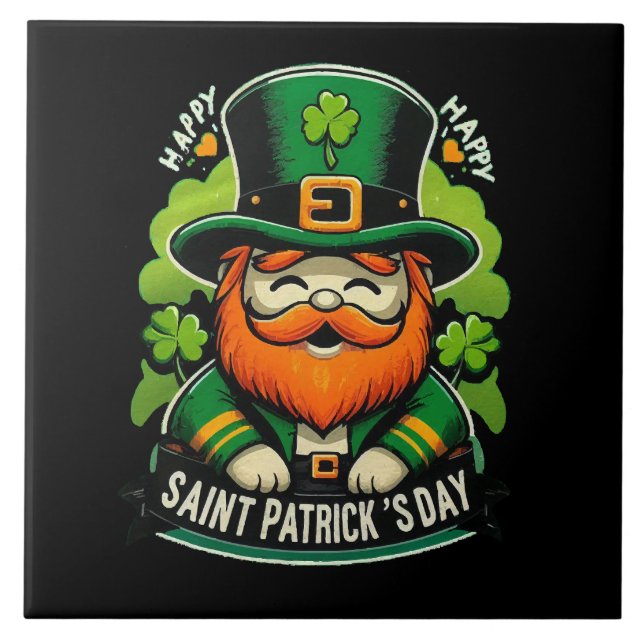 Happy St Patricks Day Tile (Front)