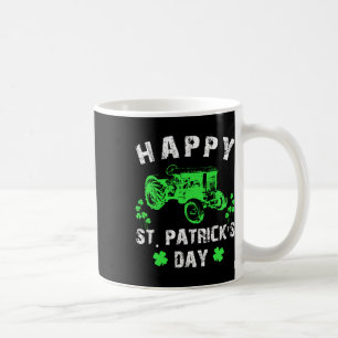 Happy St Patrick's Day Tractor Funny Toddler Boys Coffee Mug