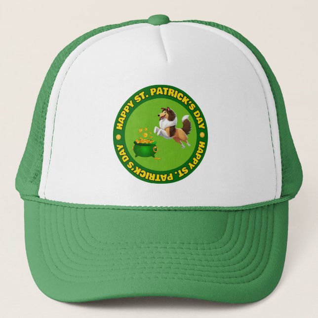 Happy St. Patrick's Day Trucker Hat (Front)