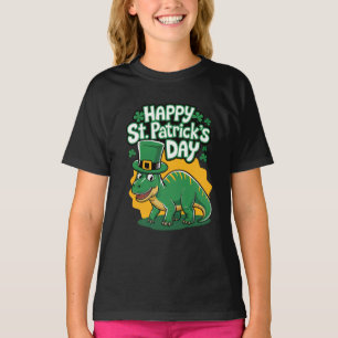 Happy St Patrick's day with dino T-Shirt