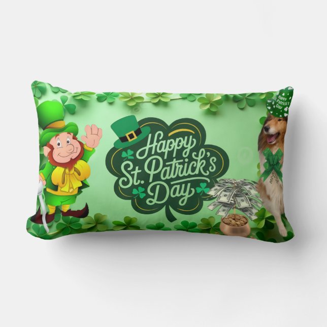Happy St. Patrick's Day with our Helena Lumbar Cushion (Front)