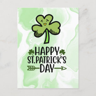 Happy St.Patrick's Day with shamrock Card