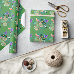 Happy St Patrick's Lepreachaun Wrapping Paper