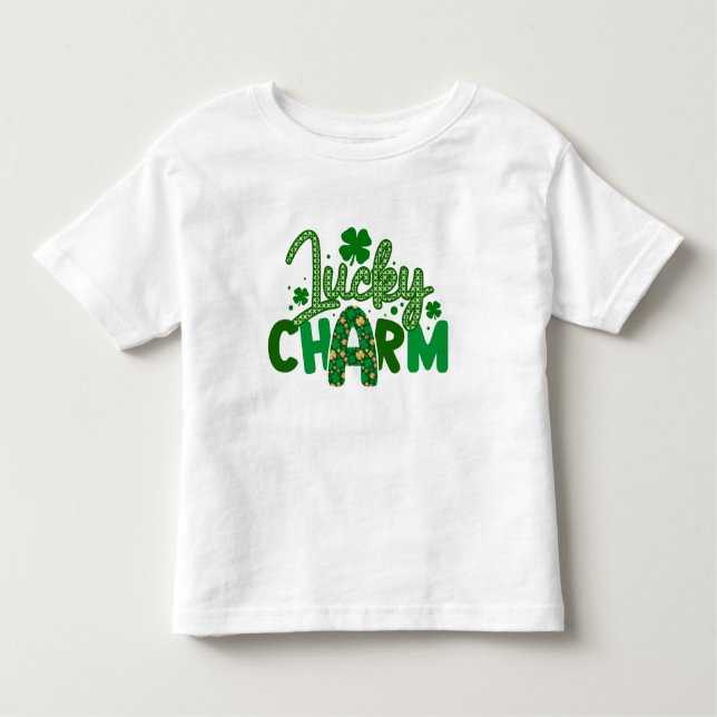 Happy St. Patrick's  Lucky Charm Toddler T-Shirt (Front)