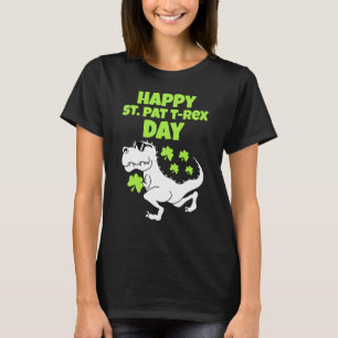 Happy St Patricks T Rex Day Women Men Boy Girl Kid T-Shirt