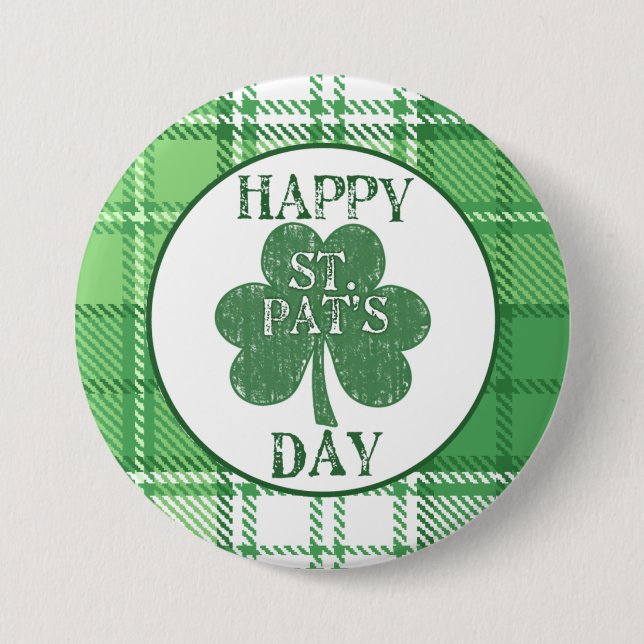 Happy St. Pat's Day Button (Front)