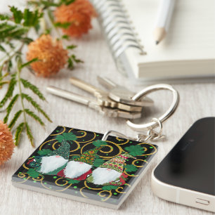 Happy St. Patty's Day GNOMES     Key Ring