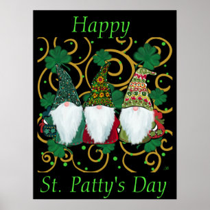 Happy St. Patty's Day GNOMES Poster
