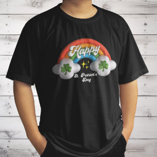 Happy St Saint Patrick's Day Cute Rainbow T-Shirt