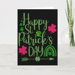Happy St Saint Patrick's Day Funny For Women  Card