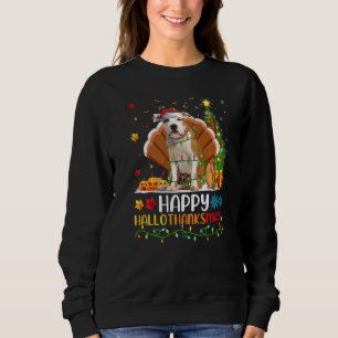 Happy Staffordshire Bull Terrier Dog Hellothanksma Sweatshirt