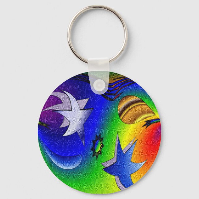 Happy Stars Key Ring (Front)