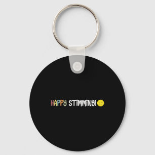 Happy Stimming Autism Neurodiversity Happiness  Key Ring