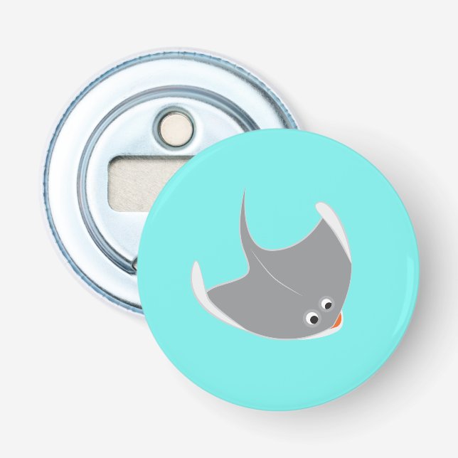 Happy Stingray Bottle Opener (Front)