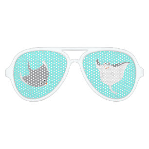 Happy Stingrays Aviator Sunglasses