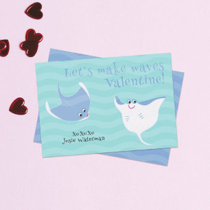 Happy Stingrays Kid's Valentine's Day Card