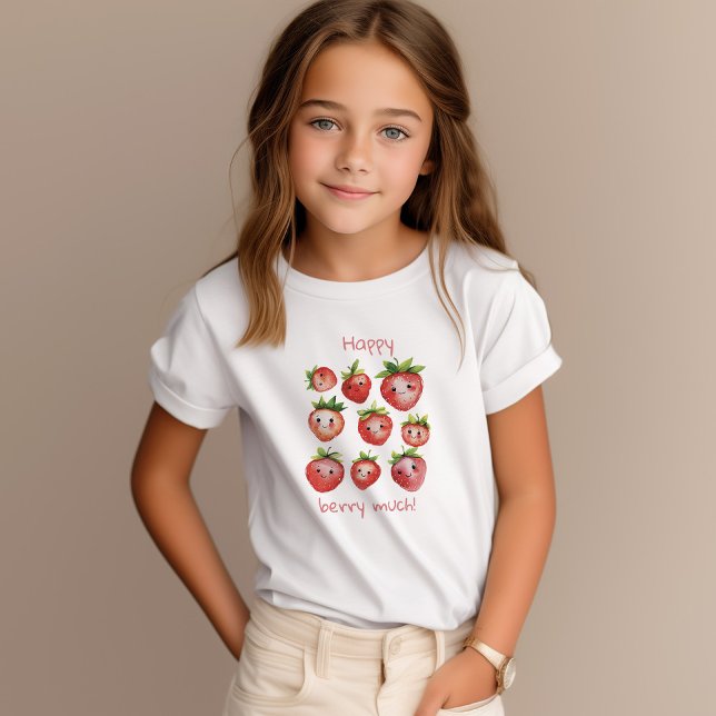 Happy Strawberry T-shirt (Creator Uploaded)