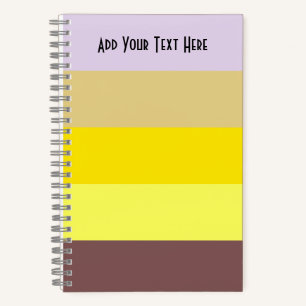 Happy Stripes Spiral Notebook