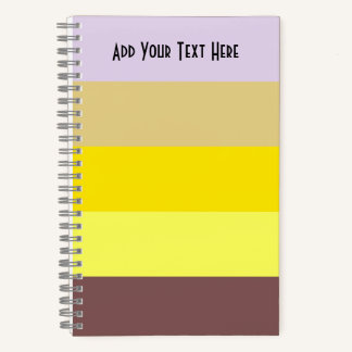 Happy Stripes Spiral Notebook