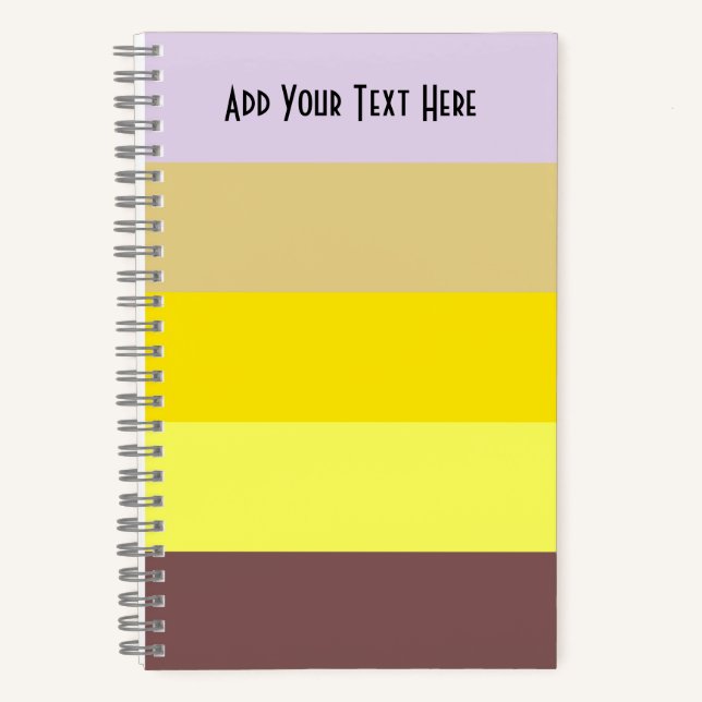 Happy Stripes Spiral Notebook (Front)