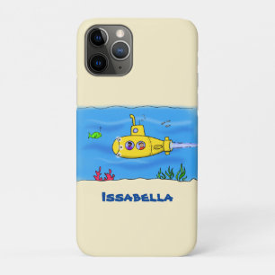 Happy submarine cartoon Case-Mate iPhone case