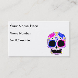 Happy Sugar Skull Design Business Card