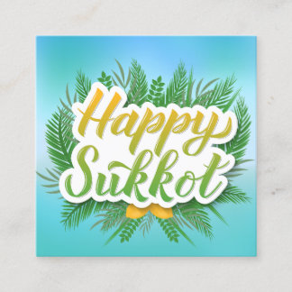 Happy Sukkot Custom Message Calling Card